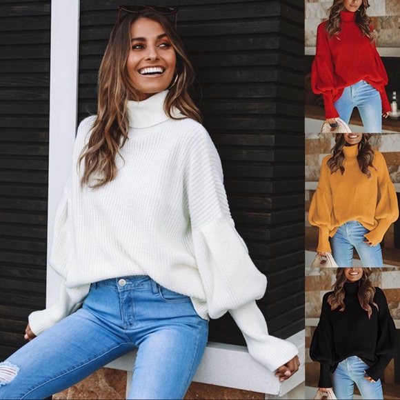 🌹 🌹 I Feel Love Oversize Knit Jumper In ORANGE🌹 - Picture 2 of 2